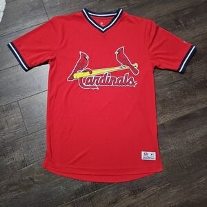 MLB St. Louis Cardinals Adult Small Jersey V-neck T-shirt New Without Tags
